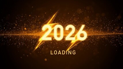 Exciting countdown to the year 2026 with vibrant visuals and bright animations - Powered by Adobe