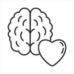 Emotional Intelligence Outline Icon