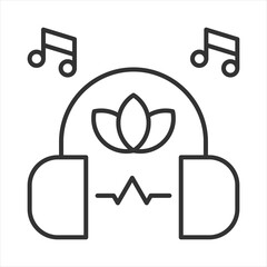 Music Therapy Outline Icon