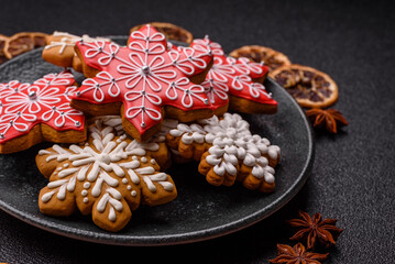 Gingerbread, Christmas cookies, and ornamental holiday baked goods. Christmas gingerbread