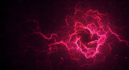 Black Friday, Dramatic Red Nebula Cloud, Abstract Cosmic Galaxy Energy Flow Ba