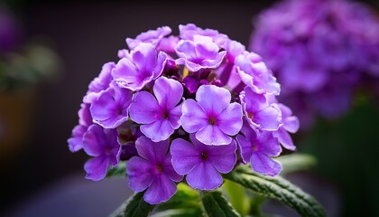 purple verbena with vibrant petals