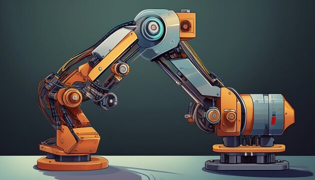 brushless motor robot arm with encoder feedback