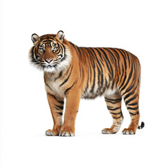 Obraz premium Side view of confident standing tiger