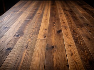 Rustic Wooden Flooring: Warm, Textured Wood Grain - Close-Up Interior Photography