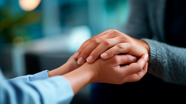 Mental health care therapy concept faceless psychologist counseling anxiety patient defocused clinical background guidance therapy mental healthcare psychological treatment