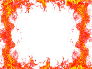 Collection of Bright, fiery flames rising against a dark black background and Transference 