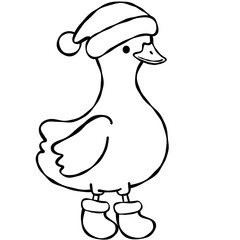 Christmas Silly Goose Doodle