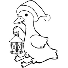 Silly Goose Clipart Doodle
