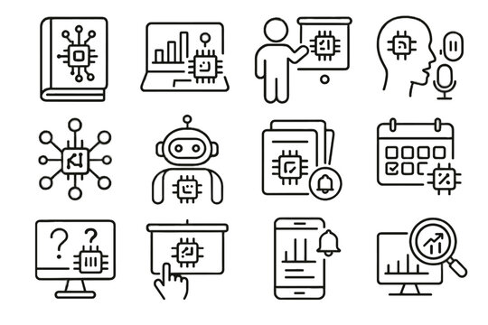 Chart knowledge vector planner icon learning ai tutoring graph study virtual