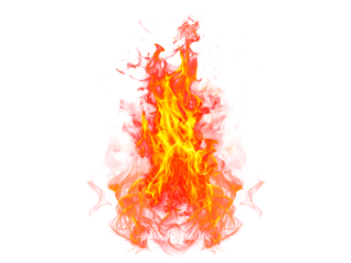 Collection of Bright, fiery flames rising against a dark black background and Transference 