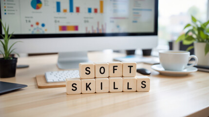 Office learning course asset about soft skills development for managers and teams, used for online workshops, employee growth modules and internal communication across corporate education projects
