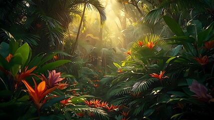 sunlight through the branches