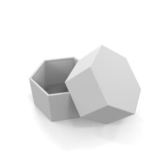 Minimalist Product Package on White Background for Branding Presentation and Clean Professional Mockup Design Use