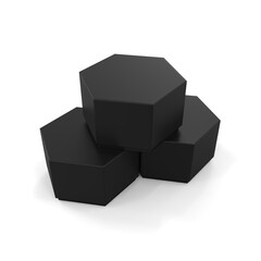 Minimalist Product Package on White Background for Branding Presentation and Clean Professional Mockup Design Use