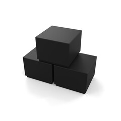 Minimalist Product Package on White Background for Branding Presentation and Clean Professional Mockup Design Use