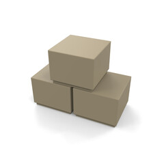 Minimalist Product Package on White Background for Branding Presentation and Clean Professional Mockup Design Use