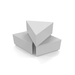 Minimalist Product Package on White Background for Branding Presentation and Clean Professional Mockup Design Use