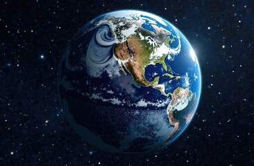 Naklejka premium The day of the earth. High quality photo