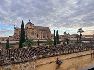 Beautiful European courtyard in Spain