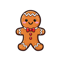 Obraz premium Cute gingerbread man for christmas decoration