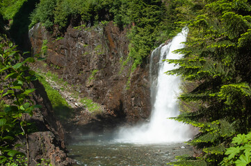 Franklin Falls near Snoqualmie Pass, Washington State, USA