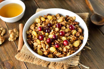 Granola in bowl