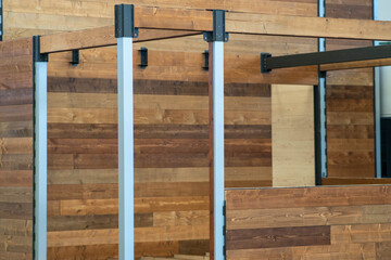 Assembling a wooden house, Swiss style