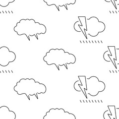 storm seamless pattern isolated on transparent background.
