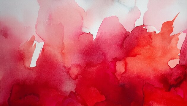 Flat Paint Watercolor Red Tones Background