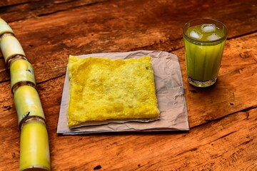Fried pastry cooked in a pan with hot oil. Brazilian street fair pastry and "wind pastry".