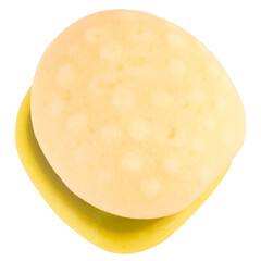 Jelly burger on white background
