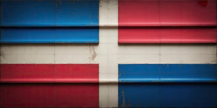 Grunge Iceland flag background vintage Icelandic national flag on old metal texture patriotic Nordic cross design