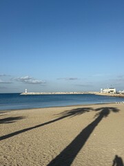 beach with lighthouse