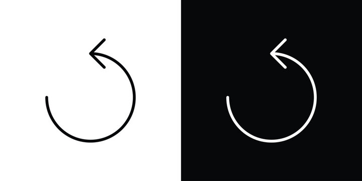 Undo icon logotype designs. modern icon design set