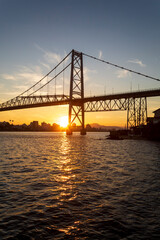 Obraz premium bridge at night Florianópolis Santa Catarina Brasil florianopolis
