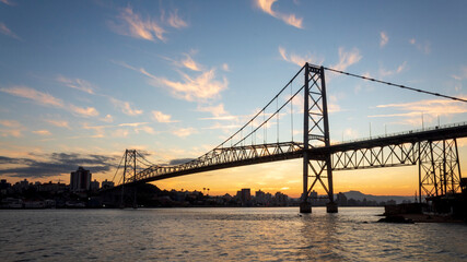 bridge at sunset Florianópolis Santa Catarina Brasil florianopolis