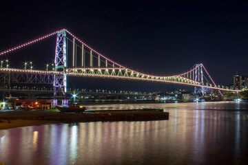Obraz premium Florianópolis Santa Catarina Brasil florianopolis bridge at night