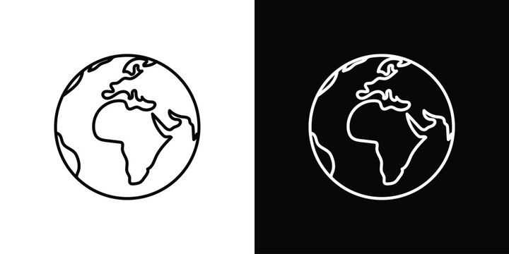 World icon logotype designs. modern icon design set