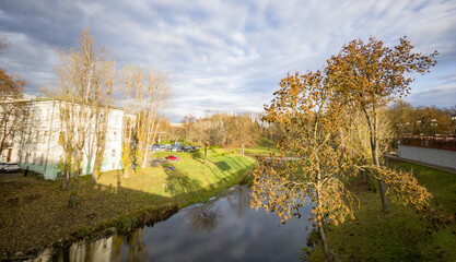 River with a tree on the right bank