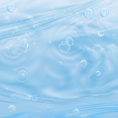Water background,Abstract light blue water wave ripple texture surface,Rain drop soft wave circle pattern on swimming pool,Minimal summer design for cosmetic,spa,nature,relaxation,meditation