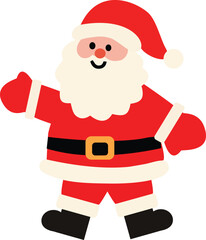 Cute Santa Claus says hi