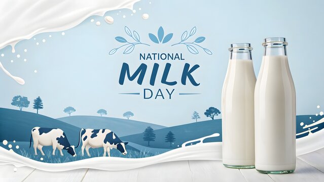 National Milk Day Celebration Poster