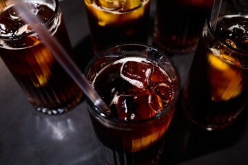 Cold Soft Drinks with Ice