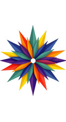 Fototapeta premium A single polished ice cube resting on a black background with glossy facets.