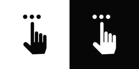 Obraz premium Interactive icons. Simple solid style. Glyph vector illustration isolated
