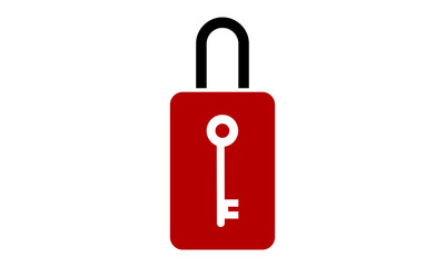 lock key logo vector illustration