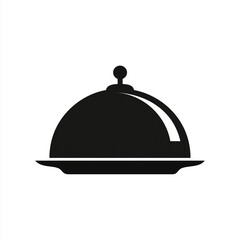 Fototapeta premium covered serving dish with a round knob on top on a white background