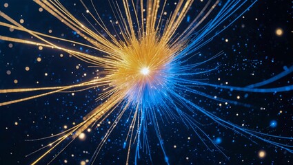 Dynamic energy burst in a particle collision