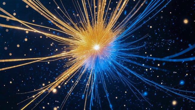 Dynamic energy burst in a particle collision